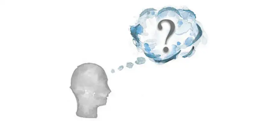 Cloud and question mark