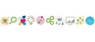 10 circular images representing the 10 Skills for Success